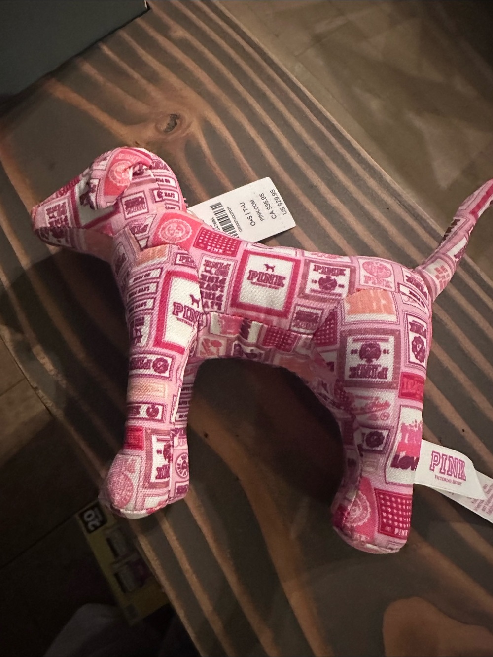 PINK Victoria's Secret Pink & White Logo Patch Dog - Picture 2 of 5
